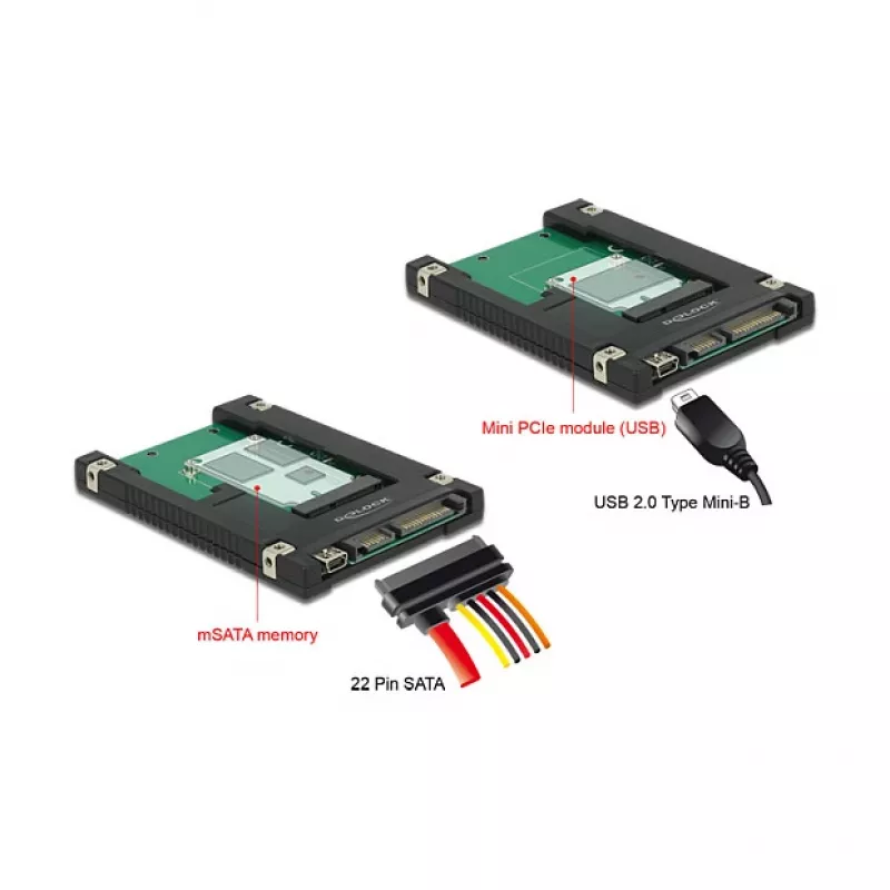 Sisäinen SATA USB 2.0 -sovitin DeLOCK 62853