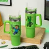 Paladone Minecraft vihreä 900 ml termomuki pillillä