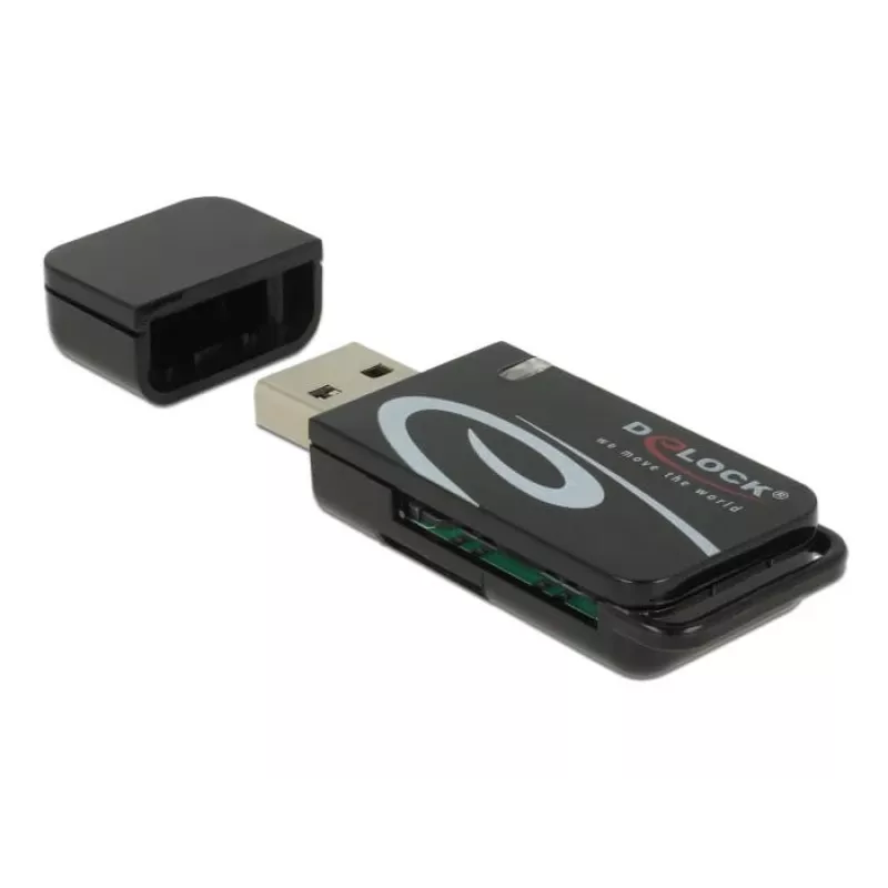 Kortinlukija DeLOCK Mini USB 2.0 SD- ja micro-SD-paikalla
