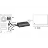Videosovitinkaapeli DeLOCK 62597 0,25 m HDMI Type-A VGA D-Sub 3,5 mm USB Type-A musta