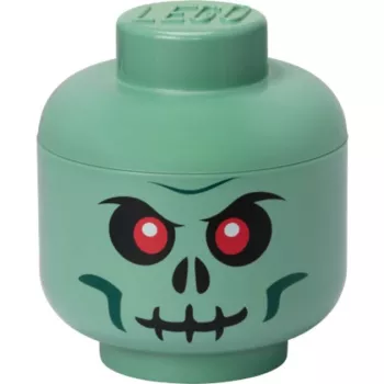 Säilytyslaatikko Room Copenhagen LEGO pää Skeleton pieni, vihreä/musta