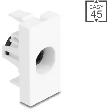 TOSLINK optinen kytkin DELOCK Easy 45 -moduuli TOSLINK-liitin - liitin valkoinen