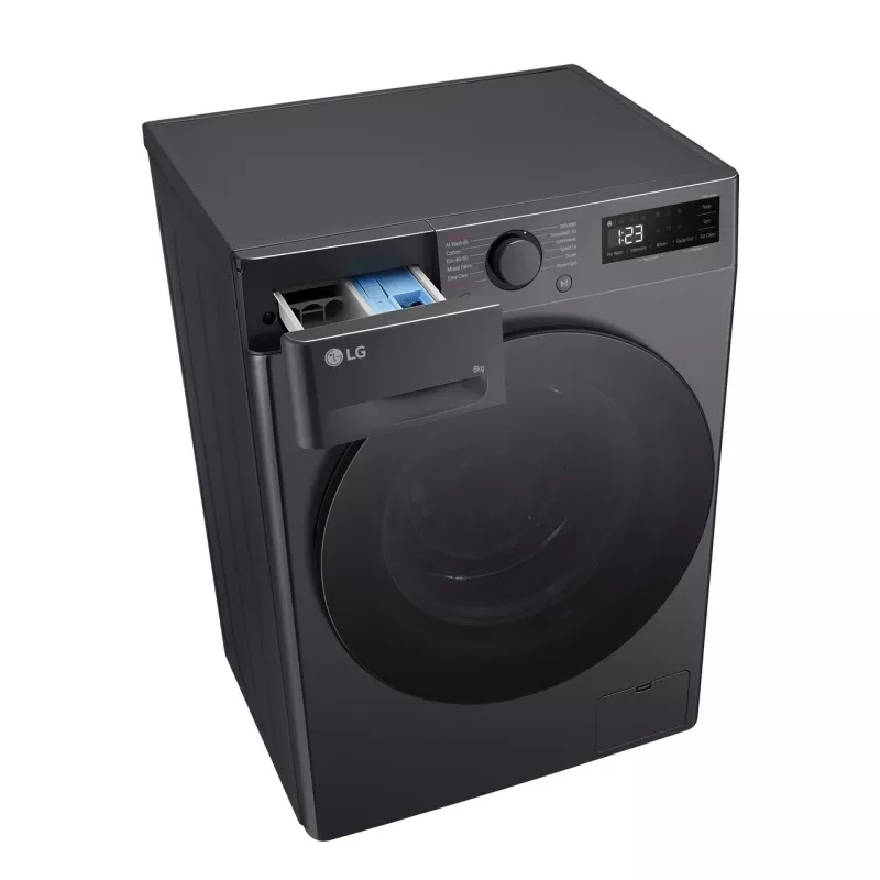 Pyykinpesukone LG F2WR508S2M — edestä täytettävä, 8 kg, 1200 kierr./min, A…