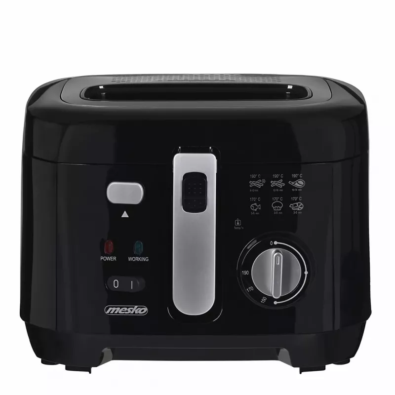 Friteerauskeitin Mesko Home MS 4908 Single 2,5 L 1800 W musta harmaa
