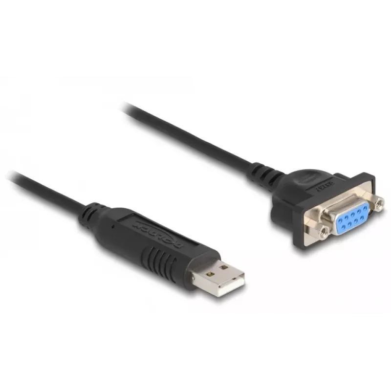 DeLOCK USB 2.0 -sarjaporttisovitin RS-232 50 cm FTDI musta