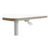 Tietokonepöytälevy Leitz 65360001 neliö alumiini valkoinen 600x800x750mm