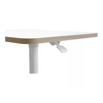 Tietokonepöytälevy Leitz 65360001 neliö alumiini valkoinen 600x800x750mm