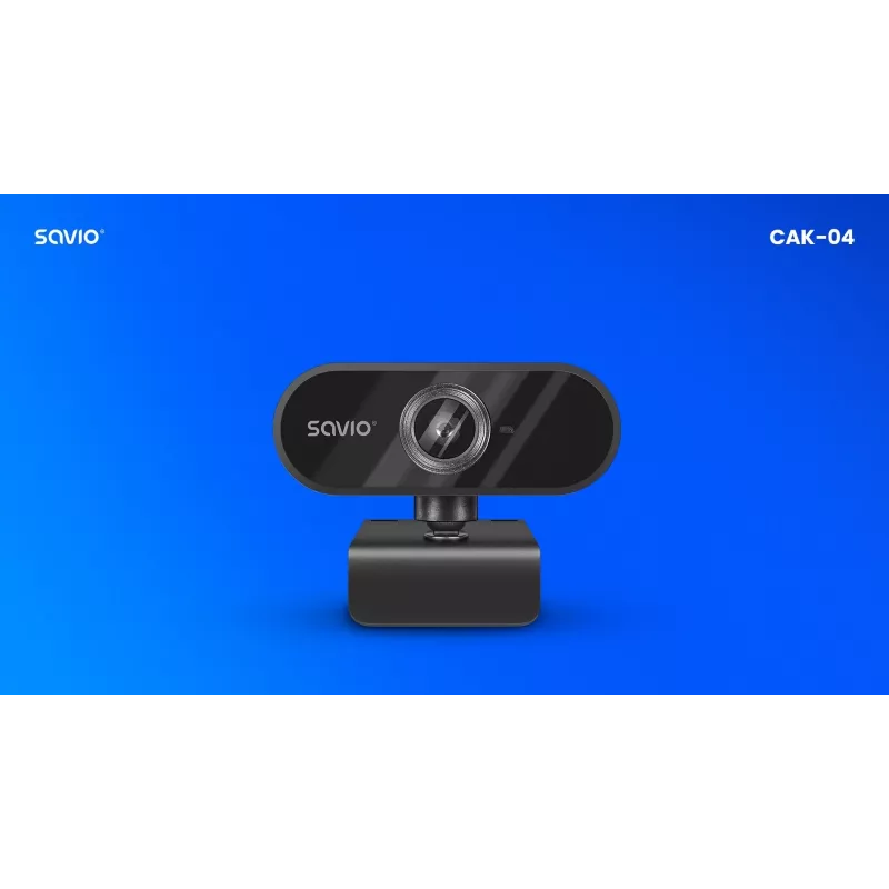 Savio CAK-04 web-kamera 720 MP 1280 x 720 pikseliä USB musta