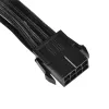SilverStone SST-PP07-EPS8B 8-pinninen EPS – 4+4-pinninen ATX/EPS jatkojohto, 0,3 m, musta