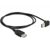 USB-kaapeli DeLOCK 1 m USB 2.0-A - USB 2.0-A musta
