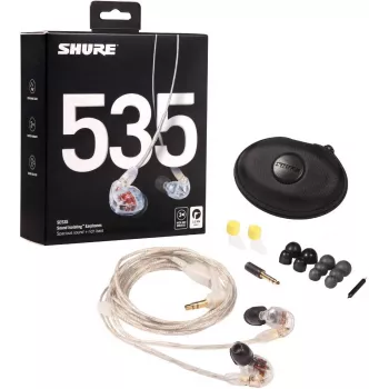 Shure SE535 kuulokkeet johdollinen in-ear lava/studio läpinäkyvä