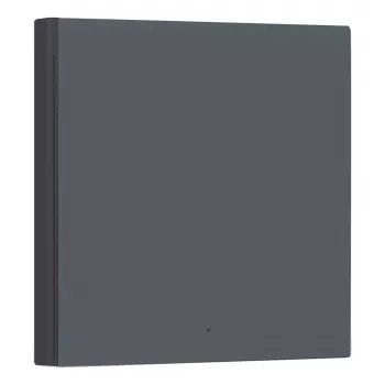 AQARA Smart -seinäkytkin H1 EU (ilman nollajohdinta, yksinkertainen keinupainike) (WS-EUK01-G), harmaa - Zigbee-seinäkytkin releellä