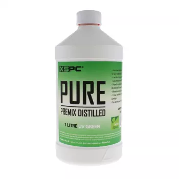 Jäähdytysneste XSPC Pure Coolant 1 L, vihreä UV-reaktiivinen, PC-vesijäähdytysjärjestelmiin