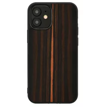 Man and Wood -suojakotelo iPhone 12 mini – eebenpuu musta