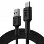 USB-kaapeli Green Cell KABGC19 USB 2.0 2m USB A USB C musta