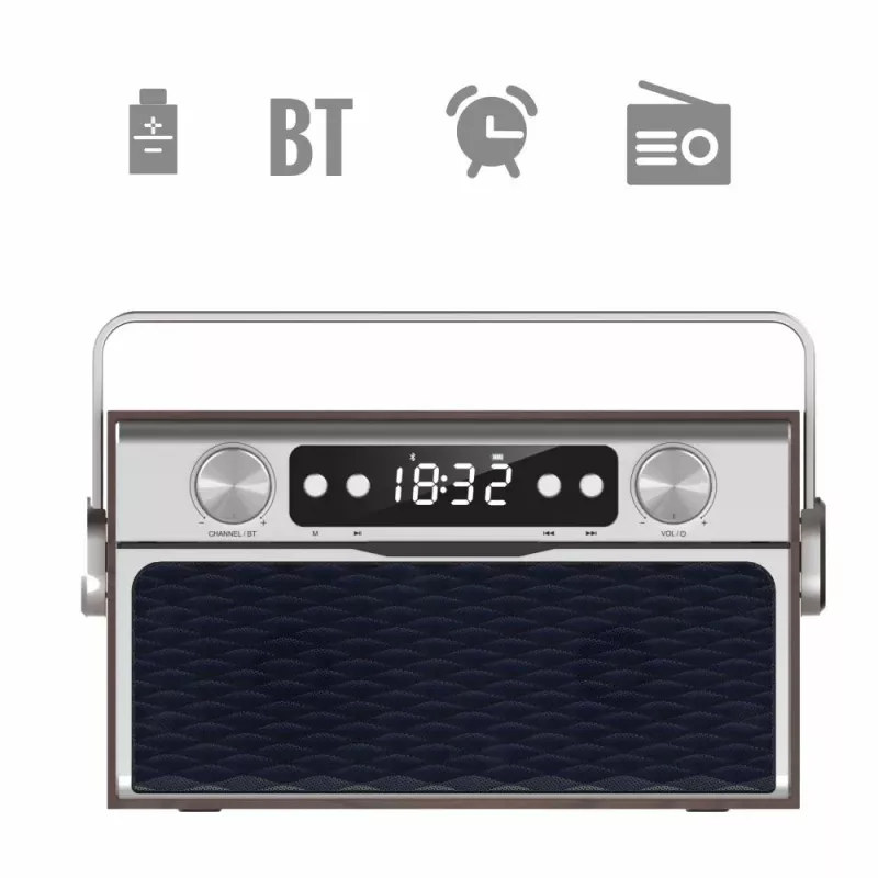 Kannettava radio MANTA RDI917PRO Bluetooth- ja USB-toistolla