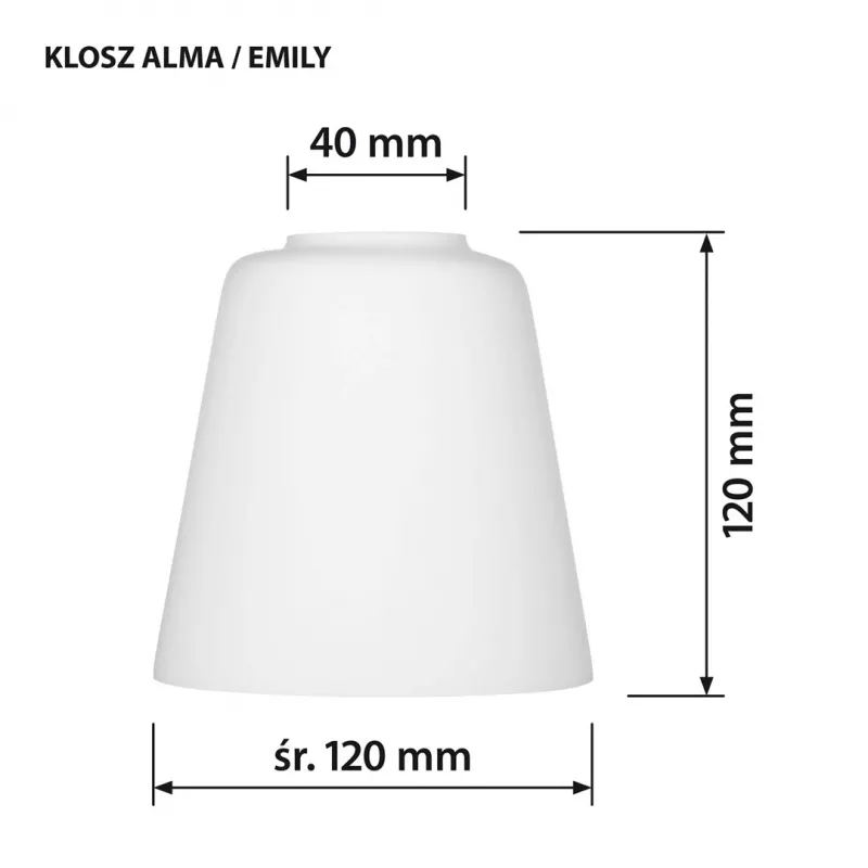 Seinävalaisin Activejet AJE-ALMA 1P E27 1x40W