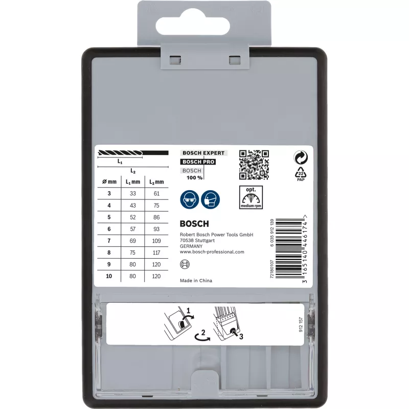 Puuporanteräsarja Bosch 2 607 010 533