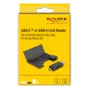 Kortinlukija DeLOCK 91014 USB 3.2 Gen 1 Type-A/Type-C musta MicroSD SD