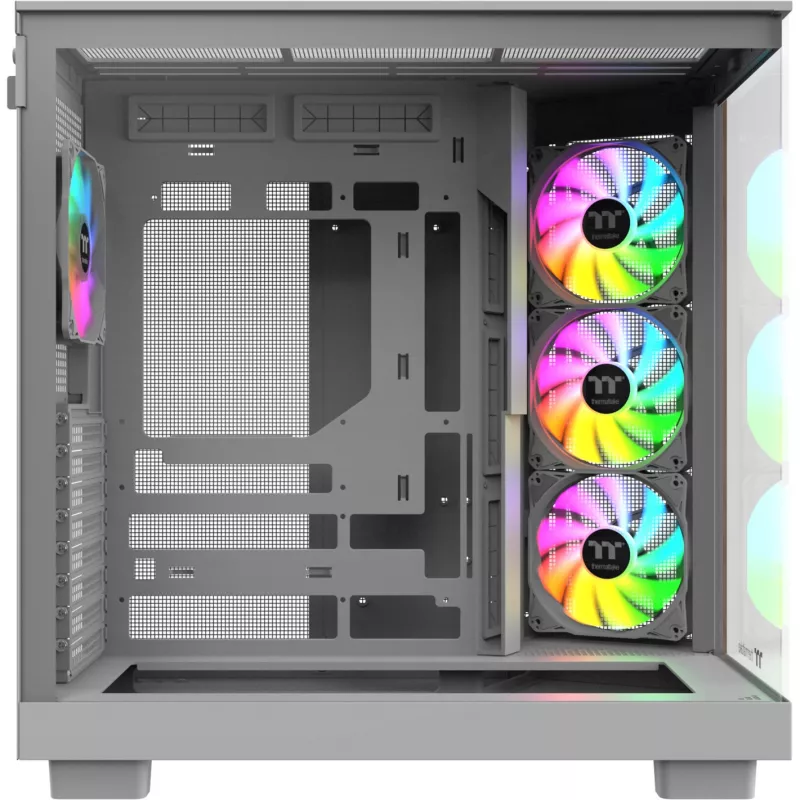 PC-kotelo Thermaltake View 380 XL WS ARGB Snow White — Midi-Tower, ATX-tuki, ikkunalla