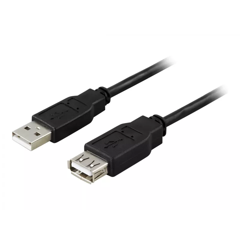 USB-jatkokaapeli GOOBAY 93600 — USB A–USB A, USB 2.0, 3 m, musta