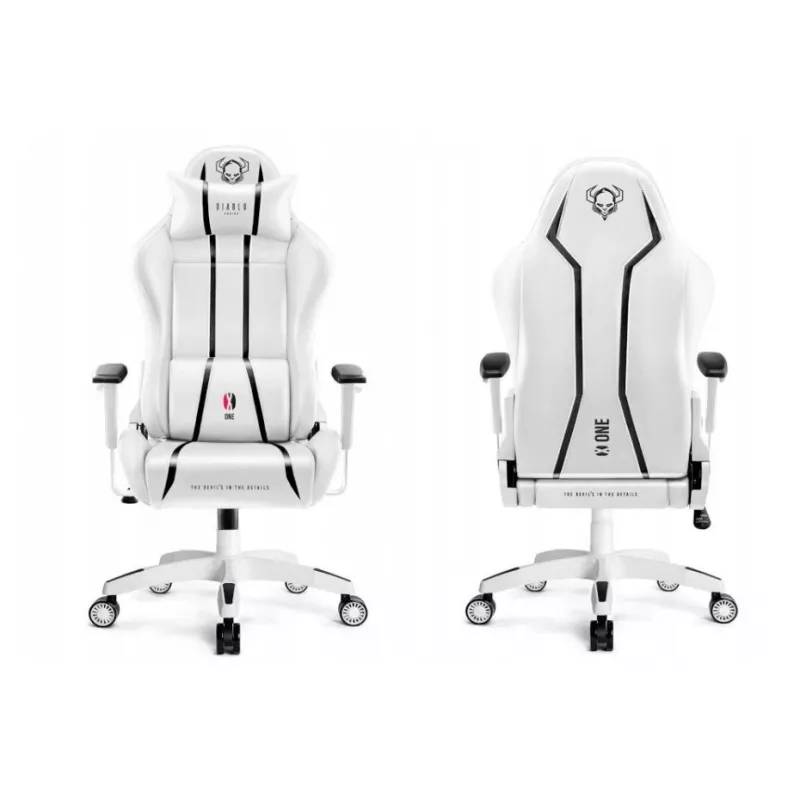 Diablo X-ONE 2.0 tavallinen pelituoli valkoinen ja musta