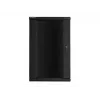 Lanberg seinäasennettava asennuskaappi 19'' 22U 600x600mm musta (lasiovi)