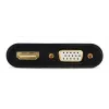 Videokaapeli-adapteri GEMBIRD A-VGA-HDMI-02 0,15 m — HDMI + VGA (D-Sub) naaras VGA (D-Sub) uros, musta