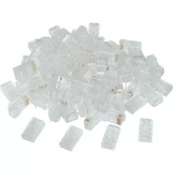 Gembird LC-8P8C-002/100 johtoliitin RJ-45 läpinäkyvä