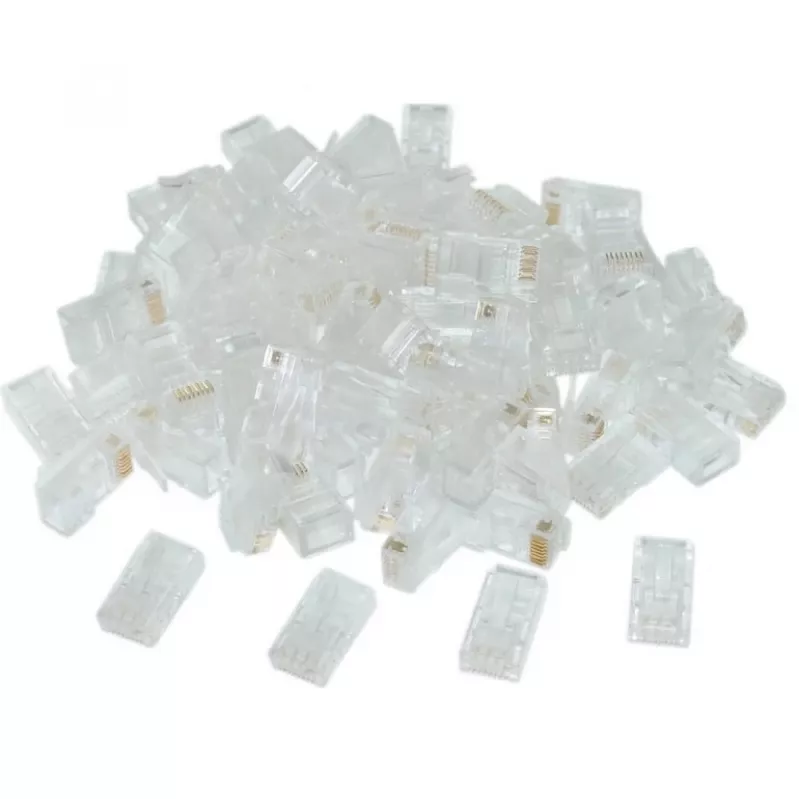 Gembird LC-8P8C-002/100 johtoliitin RJ-45 läpinäkyvä