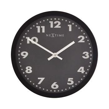 NeXtime kello 2906ma Mercure, Ø 25 cm, seinäkello, musta