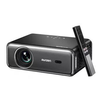 Projektori Aurzen Eazze D1 Pro — kompakti koti-/toimisto-LED-projektori, malli AU-PJ-AD001P-EUDG0