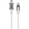 Verkkokaapeli Goobay 74180 USB C RJ-45 Cat6 10 m valkoinen