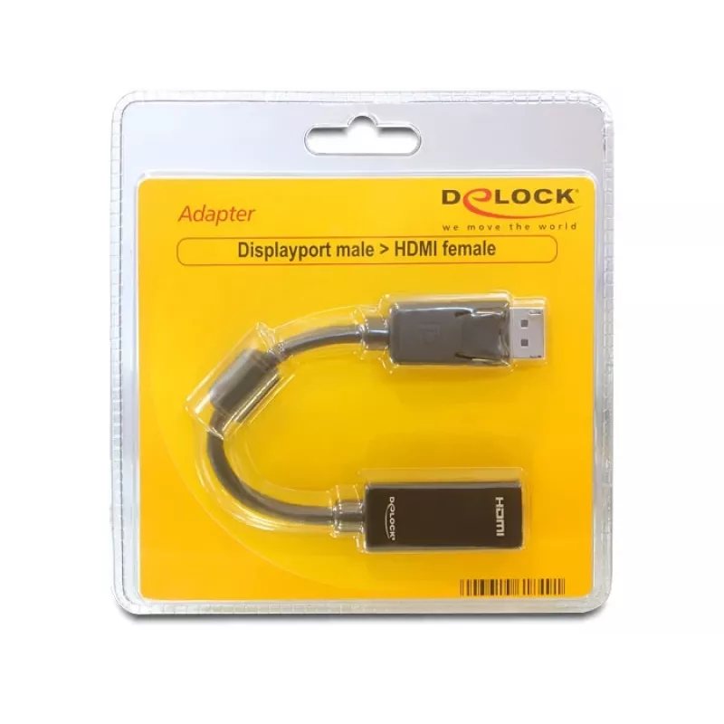 Videokaapeliadapteri DELOCK 61849 0,125 m DisplayPort HDMI:hen