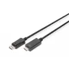 Adapterikaapeli DisplayPort 1.2 lukituksella 4K 60Hz UHD Type DP/HDMI A M/M musta 2 m