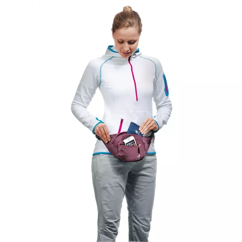 DEUTER Belt I vyölaukku — polyamidi ripstop, 1,5 L, 230×70 mm, punainen