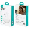 Bluetooth-kuulokkeet Usams TWS E02 ANC+ENC valkoinen