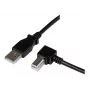 StarTech.com 3 m USB 2.0 A - kulmikas B -kaapeli – M/M, 3 m, USB A, USB B, USB 2.0, musta