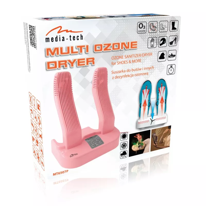 Media-Tech MT6507P Multi Ozone Pro -kuivain pinkki