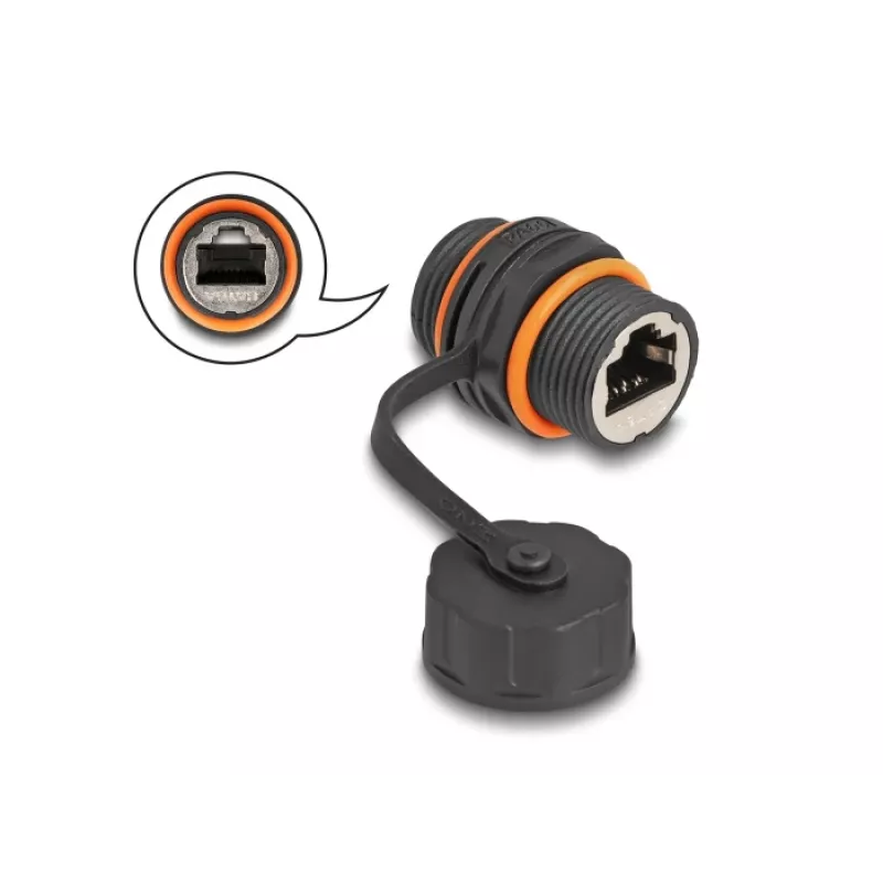 DeLOCK 88145 verkkokaapeli RJ45 - RJ45 Cat.6A musta
