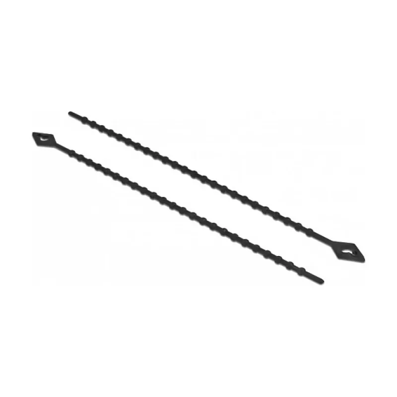 Helmikaapeliside DeLOCK 19568 P 150 x L 2,4 mm musta 100 kpl