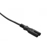 Savio CL-100 virtakaapeli musta 1,8 m IEC tyyppi E (3,4 mm, 3,1 mm) IEC C7