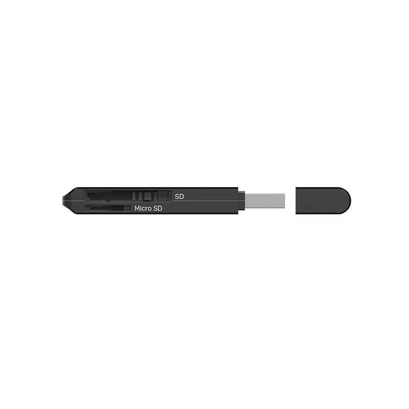Kortinlukija Unitek Y-9327A USB 3.2 Gen 1 Type-A — MicroSD/SD, 2 paikkaa, 5000 Mbit/s, musta