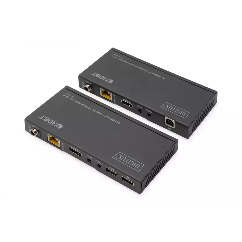KVM-jatkosarja Digitus 4K HDBaseT HDMI 70 m johdollinen