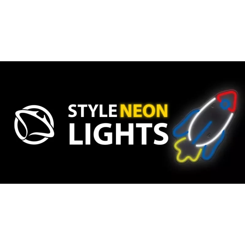 LED-neonvalo MANTA SNL91MT Style RAKETA – koristeellinen LED-neonpaneeli, malli SNL91MT