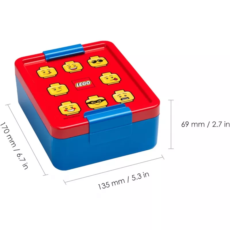 Lounassarja LEGO 40580001 Bright Blue – lasten eväsrasia ja juomapullosarja