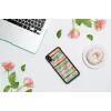 iKins älypuhelimen suojakotelo iPhone XS Max — Pop Mint musta, kova kuori korotetuin reunein