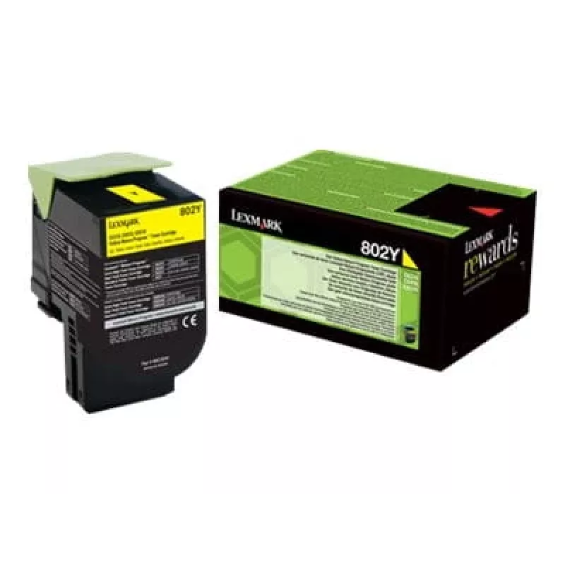 Lexmark 802Y väriainekasetti (80C20Y0), keltainen, 1 000 sivua
