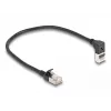 Verkkokaapeli DeLOCK RJ45 Cat.6A 0,25 m, musta