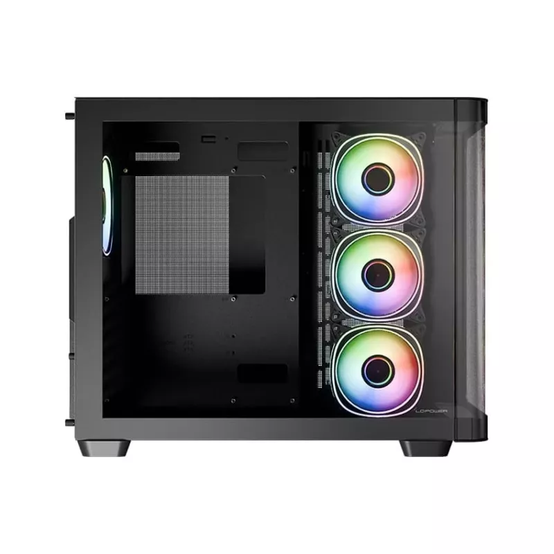 Tietokonekotelo LC-Power LC-8001B-ON Midi Tower musta